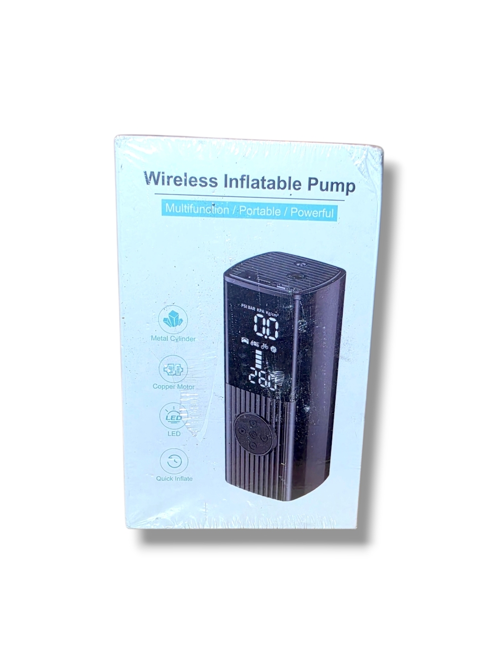 Wireless Inflatable Pump Multifunction Portable Powerful Black 180 PSI Device
